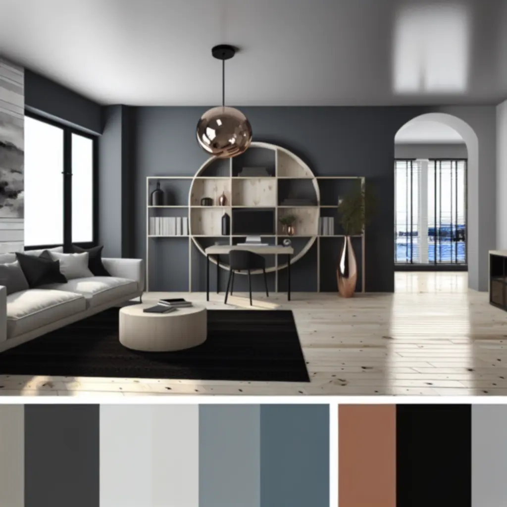 Nowoczesne wnętrze salonu po generalnym remoncie wykonanym przez CityRenovationPL.