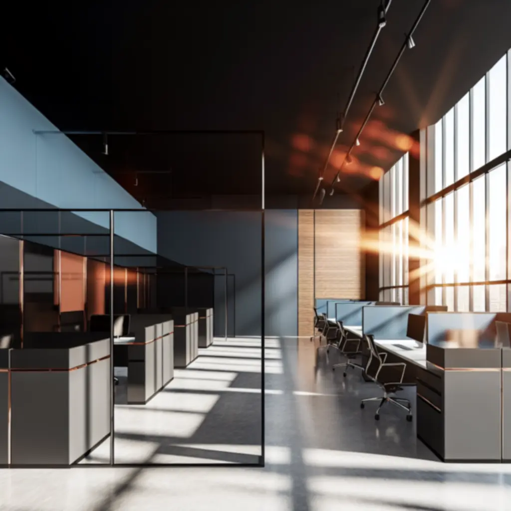 Nowocześnie wyremontowane biuro z funkcjonalną przestrzenią pracy